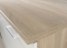 Küchen-Set >Ailina< in Sonoma-Eiche - 270x195x60cm (BxHxT)