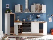 Küchen-Set >Ailina< in Sonoma-Eiche - 270x195x60cm (BxHxT)