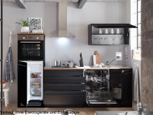 Küchen-Set >Jamesy< in Schwarz matt -...