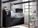 Küchen-Set >Jamesy< in Schwarz matt - 260x200x60cm (BxHxT)