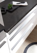 Küchen-Set >Jamesy< in Weiß matt - 260x200x60cm (BxHxT)