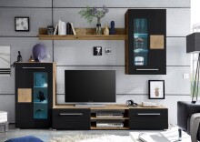 Wohnwand >Goran< in  - 240x190x43cm (BxHxT)
