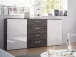 Sideboard >Maurits< in Black North - 160x85x38cm (BxHxT)