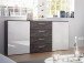 Sideboard >Maurits< in Black North - 160x85x38cm (BxHxT)