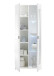 Vitrine >Ella< in Weiß - 80x194x35cm (BxHxT)