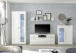 Vitrine >Ella< in Weiß - 80x194x35cm (BxHxT)