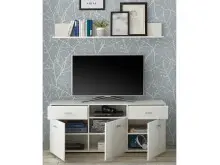 TV-Board >Ella< in Weiß - 140x60x42cm (BxHxT)