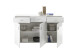 Sideboard >Ella< in Weiß - 150x86x42cm (BxHxT)