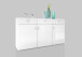 Sideboard >Ella< in Weiß - 150x86x42cm (BxHxT)