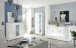 Highboard >Ella< in Weiß - 120x112x42cm (BxHxT)