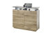 Kommode >Klaus< in Flagstaff dunkel - 120x102x38cm (BxHxT)