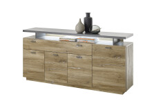 Sideboard >Klaus< in Flagstaff dunkel - 175x84x38cm (BxHxT)