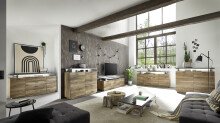 Sideboard >Klaus< in Flagstaff dunkel - 175x84x38cm (BxHxT)