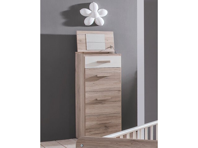 Kommode >Canton< in San Remo Eiche - 46x121x40cm (BxHxT)