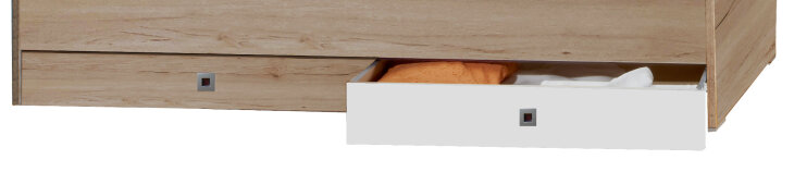 Bettschubkasten 2-er Set >Canton< in San Remo Eiche - 100x17x59cm (BxHxT)