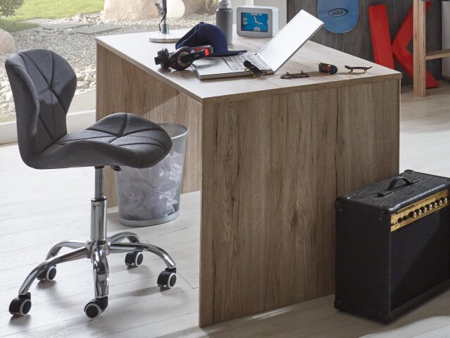 Schreibtisch >HOME DESK< in Plankeneiche Nachbildung - 140x75x70cm (B,  249,95 €