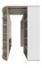 Eckkleiderschrank >Canton< in San Remo Eiche - 124x199x148cm (BxHxT)