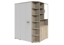 Eckkleiderschrank >Canton< in San Remo Eiche -...
