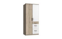 Kleiderschrank >Canton< in San Remo Eiche - 91x199x58cm (BxHxT)