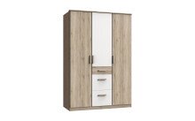 Kleiderschrank >Canton< in San Remo Eiche - 135x199x58cm (BxHxT)