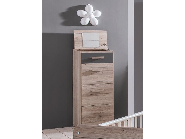 Kommode >Canton< in San Remo Eiche - 46x121x40cm (BxHxT)