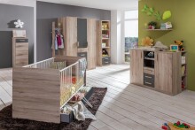 Kommode >Canton< in San Remo Eiche - 46x121x40cm (BxHxT)