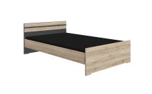 Bett >Canton< in San Remo Eiche - 126x72x204cm (BxHxT)