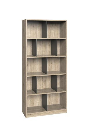 Regal >Canton< in San Remo Eiche - 90x197x38cm (BxHxT)