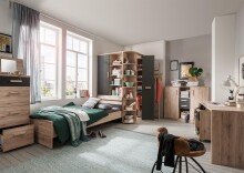 Rollcontainer >Canton< in San Remo Eiche - 46x58x40cm (BxHxT)