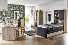 Rollcontainer >Canton< in San Remo Eiche - 46x58x40cm (BxHxT)