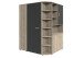 Eckkleiderschrank >Canton< in San Remo Eiche - 124x199x148cm (BxHxT)