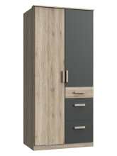 Kleiderschrank >Canton< in San Remo Eiche -...