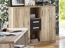 Kommode >Canton< in San Remo Eiche - 122x105x40cm...