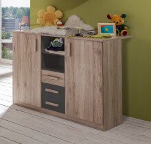 Babyzimmer-Komplettset >Canton< in San Remo Eiche