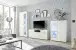 Highboard >Ella< in Weiß - 80x112x42cm (BxHxT)