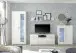 Highboard >Ella< in Weiß - 80x112x42cm (BxHxT)