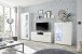 Highboard >Ella< in Weiß - 80x112x42cm (BxHxT)
