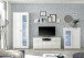 Highboard >Ella< in Weiß - 80x112x42cm (BxHxT)