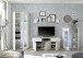 Highboard >Ella< in Weiß - 80x112x42cm (BxHxT)