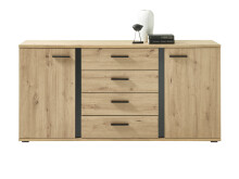 Sideboard >Kendall< in Artisan Eiche - 170x84x40cm (BxHxT)