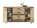 Sideboard >Kendall< in Artisan Eiche - 170x84x40cm (BxHxT)