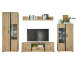 Wohnwand >Kendall< in Artisan Eiche - 340x196x40cm (BxHxT)
