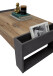 Couchtisch >Lurlene< in Flagstaff dunkel - 110x41x60cm (BxHxT)