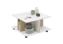 Couchtisch >Milena< in Weiß - 75x45x75cm (BxHxT)