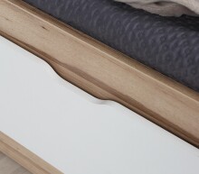 Bett >Vancouver< in Plankeneiche - 170,5x43x204,9cm (BxHxT)