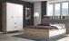 Bett >Vancouver< in Plankeneiche - 170,5x43x204,9cm (BxHxT)