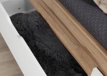 Bett >Vancouver< in Plankeneiche - 190,5x43x204,9cm (BxHxT)