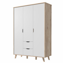 Drehtürenschrank >Vancouver< in Plankeneiche - 139,4x201,5x52,7cm (BxHxT)