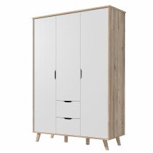 Drehtürenschrank >Vancouver< in Plankeneiche - 139,4x201,5x52,7cm (BxHxT)
