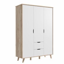 Drehtürenschrank >Vancouver< in Plankeneiche -...
